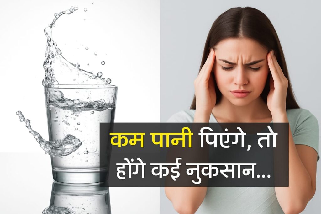 कम पानी पीने के नुकसान