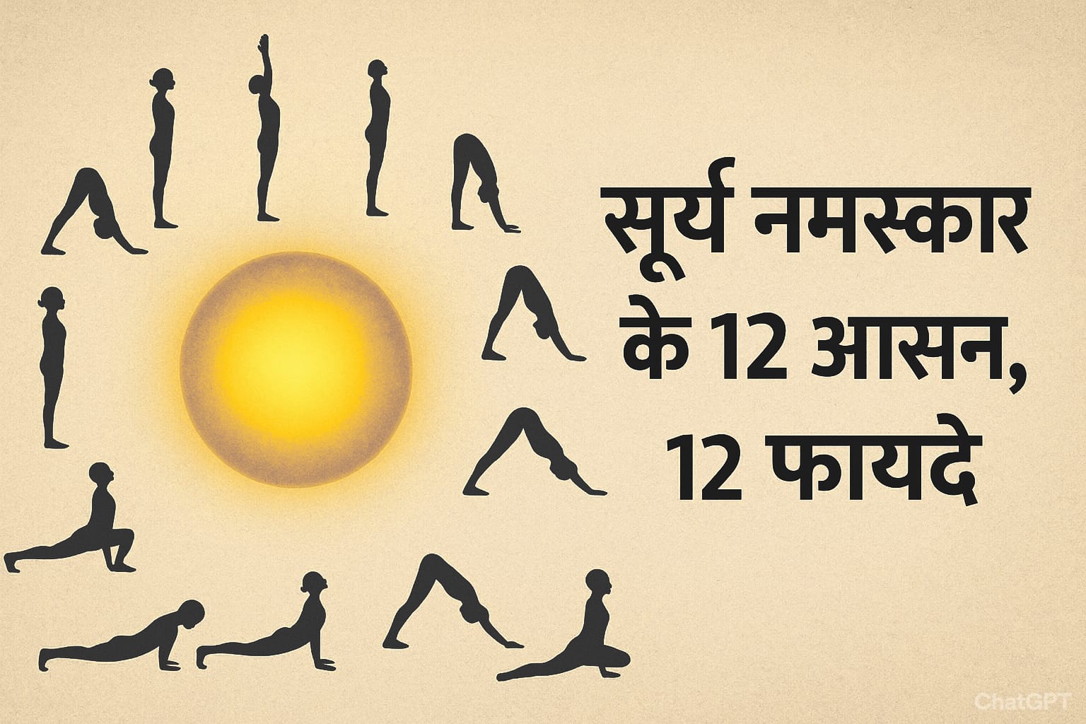 Surya namaskar steps in hindi