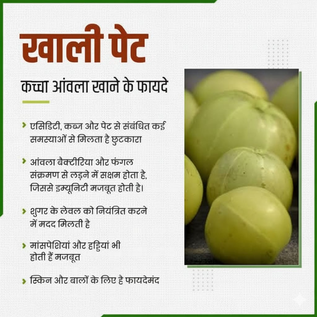 सुबह खाली पेट आवंला खाने के फायदे